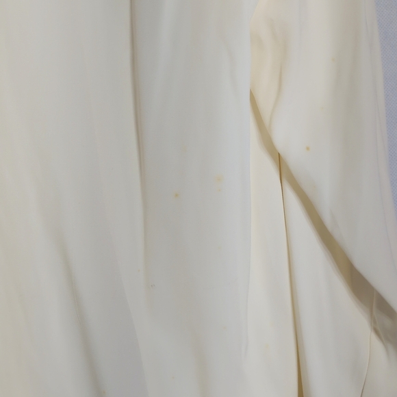 Worthington Sz 18 Cream Blouse With Cutwork Lace Collar Vintage - Picture 5 of 6